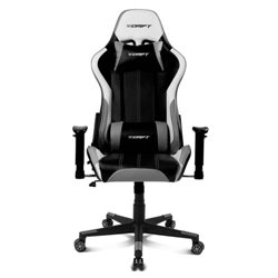 DRIFT DR175 Silla para videojuegos universal Asiento acolchado Negro, Gris, Blanco