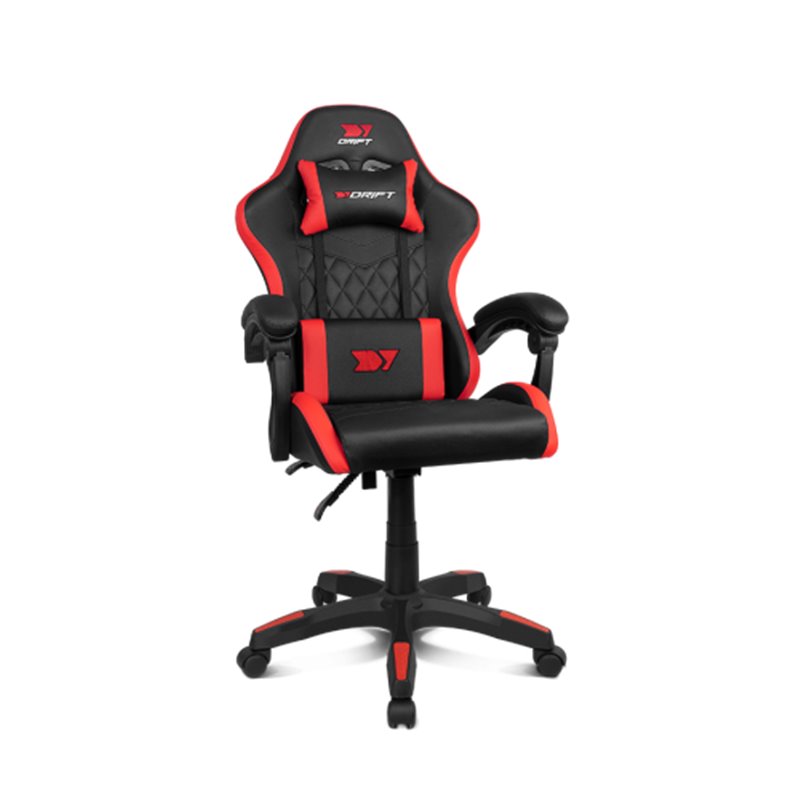 DRIFT DR35BR silla para videojuegos Silla para videojuegos de PC Asiento acolchado Negro, Rojo