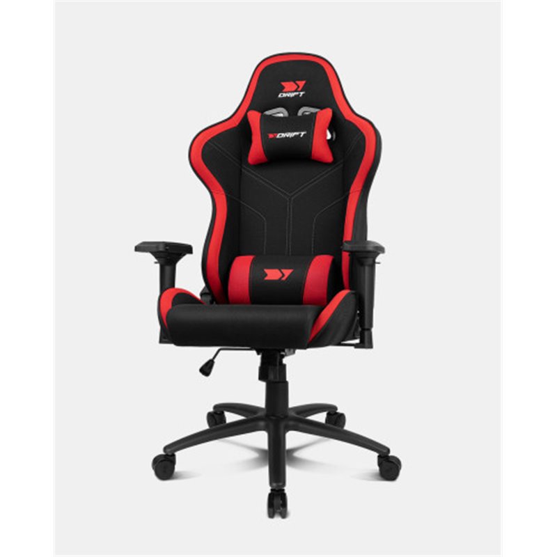 DRIFT DR110BR silla para videojuegos Butaca para jugar Asiento acolchado Negro, Rojo