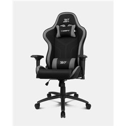 DRIFT DR110BGRAY silla para videojuegos Butaca para jugar Asiento acolchado Negro, Gris