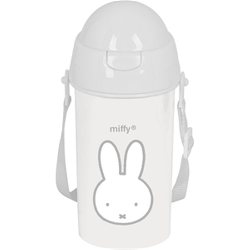 BOTELLA 500ML APERTURA AUTOM. CON PAJITA MIFFY "NIEBLA"