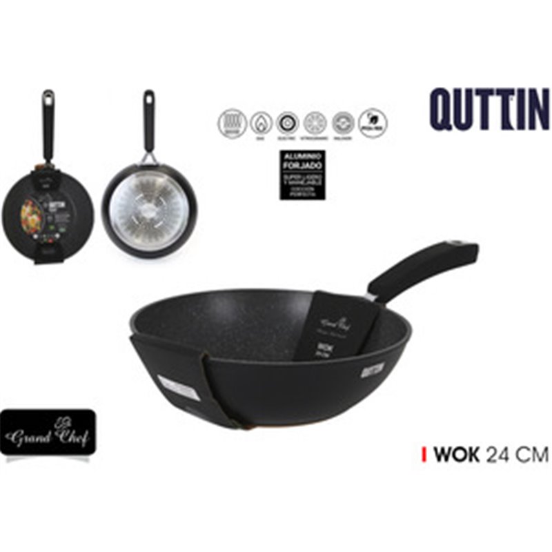 SARTEN WOK 24CM GRANDCHEF QUTTIN