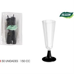 SET-50 COPA CAVA PIE NEGRO 150CC ALGON