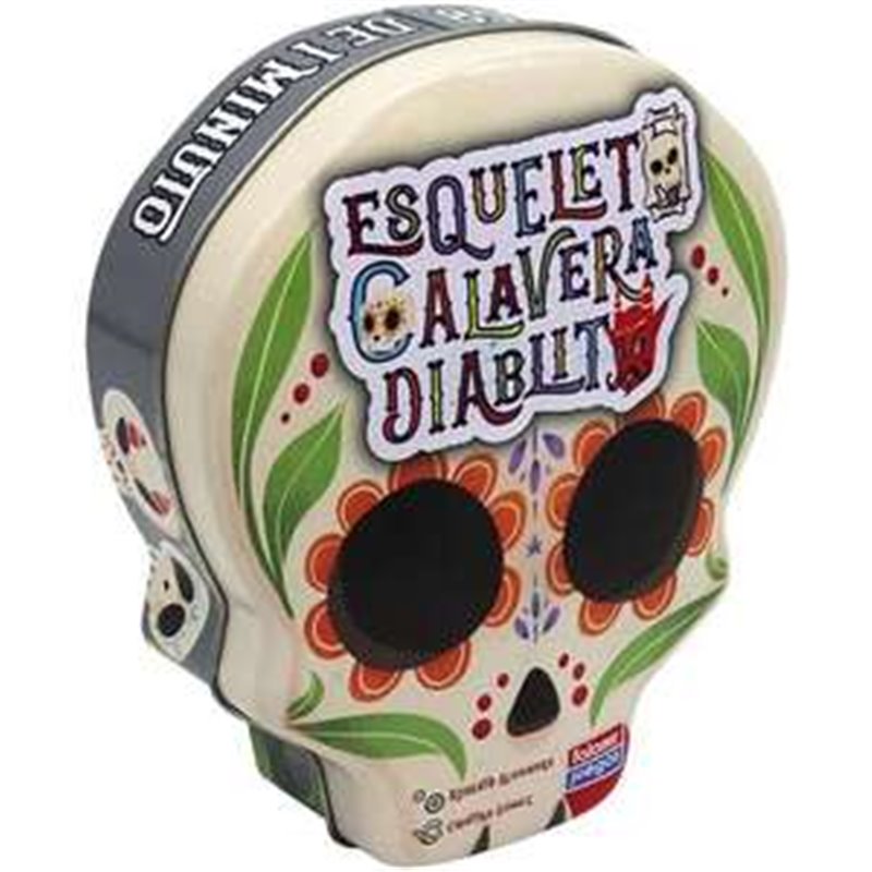 JUEGO ESQUELETO CALAVERA DIABLITO. QUIEN PRIMERO SE QUEDE SIN CARTAS, GANA.