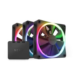 NZXT F120 RGB Triple Pack Carcasa del ordenador Ventilador 12 cm Negro 3 pieza(s)