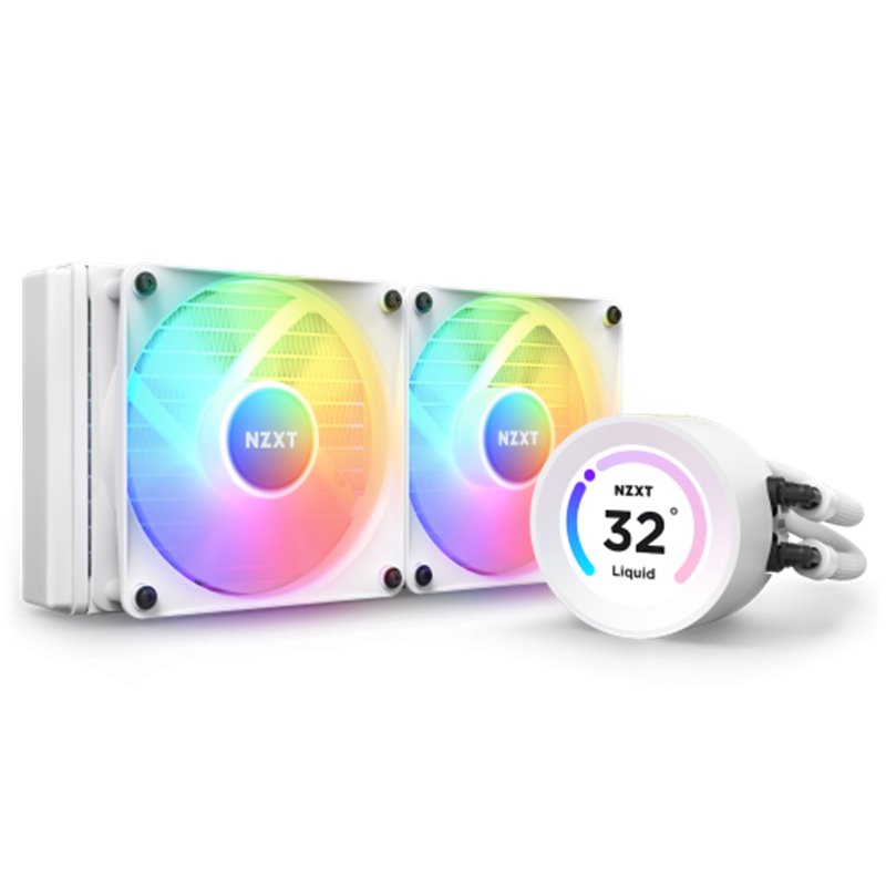 NZXT Kraken Elite 240 RGB Procesador Sistema de refrigeración líquida todo en uno 12 cm Blanco 1 pieza(s)