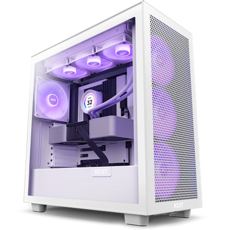 NZXT H7 Flow RGB Midi Tower Blanco