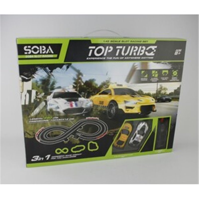 CIRCUITO TOP TURBO 280CM C/2 COCHES