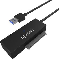 Adaptador para Discos Duros 2.5"/3.5" Aisens ASE-35A01B/ USB 3.0 - SATA/ con Alimentador