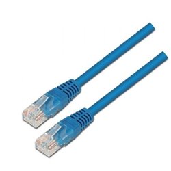 Cable de Red RJ45 UTP Aisens A133-0190 Cat.5e/ 50cm/ Azul