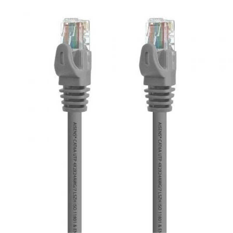 Cable de Red RJ45 UTP Aisens A145-0327 Cat.6A/ 2m/ Gris