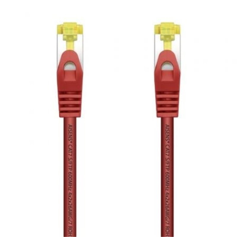 Cable de Red RJ45 SFTP Aisens A146-0469 Cat.7/ 50cm/ Rojo