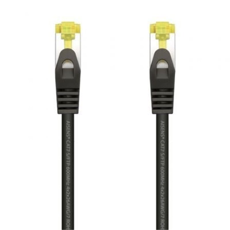 Cable de Red RJ45 SFTP Aisens A146-0484 Cat.7/ 25cm/ Negro