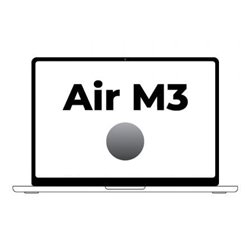 Apple Macbook Air 13,6"/ M3 8-Core CPU/ 8Gb/ 256Gb SSD/ 8-Core GPU/ Gris Espacial