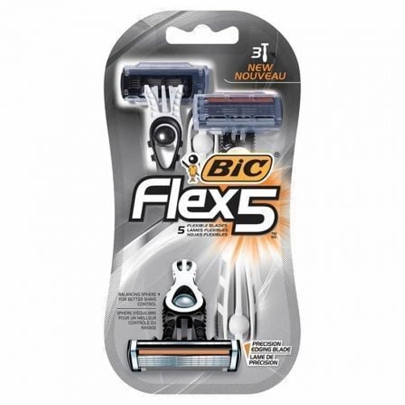 Cuchilla de Afeitar Bic Flex 5/ 3 uds