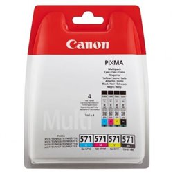 Cartucho de Tinta Original Canon CLI-571 Multipack/ Cian/ Magenta/ Amarillo/ Negro