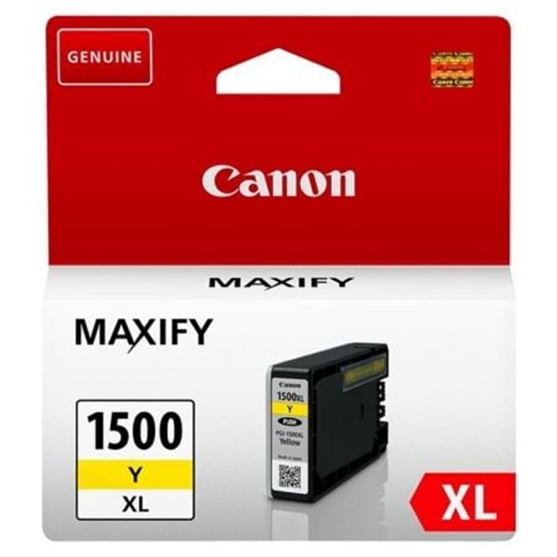 Cartucho de Tinta Original Canon PGI-1500XL Alta Capacidad/ Amarillo