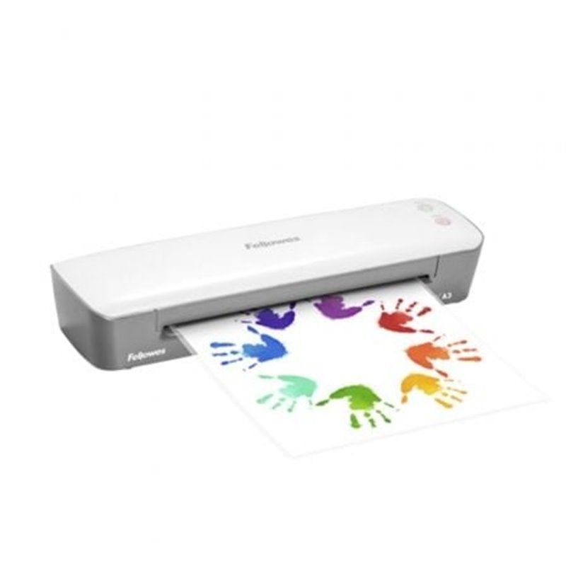 Plastificadora Fellowes Ion A3/ hasta A3 y 125 Micras/ Blanca y Gris