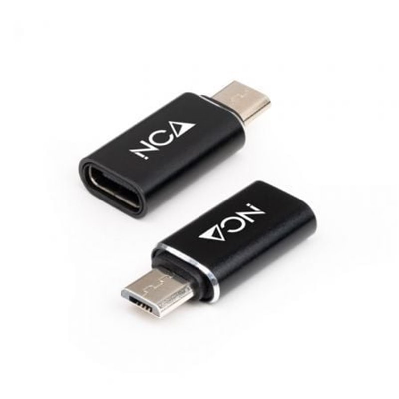 Adaptador Nanocable 10.02.0014/ MicroUSB Macho - USB Tipo-C Hembra