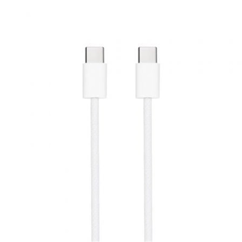 Cable USB 2.0 Tipo-C Nanocable 10.01.6001-CO/ USB Tipo-C Macho - USB Tipo-C Macho/ Hasta 60W/ 480Mbps/ 1m/ Blanco