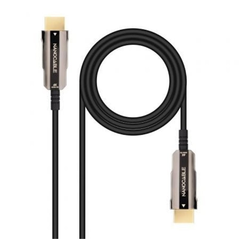 Cable HDMI 2.0 AOC 4K Nanocable 10.15.2015/ HDMI Macho - HDMI Macho/ 15m/ Negro