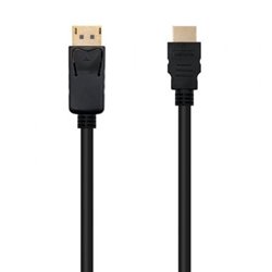 Cable Conversor Nanocable 10.15.4301/ Displayport Macho - HDMI Macho/ 1m/ Negro