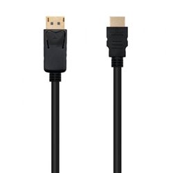 Cable Conversor Nanocable 10.15.4310/ Displayport Macho - HDMI Macho/ 10m/ Negro