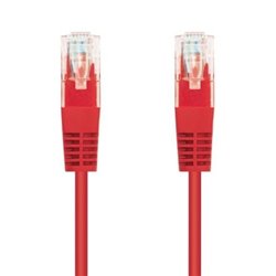 Cable de Red RJ45 UTP Nanocable 10.20.0401-R Cat.6/ 1m/ Rojo