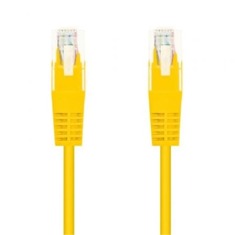 Cable de Red RJ45 AWG24 UTP Nanocable 10.20.0401-Y Cat.6/ 1m/ Amarillo