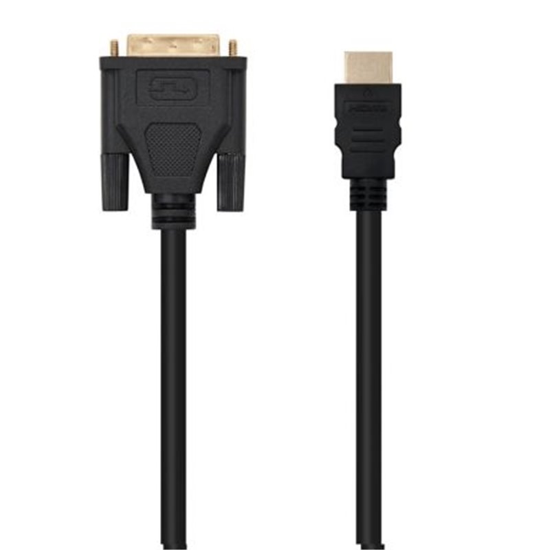 Cable HDMI Nanocable 10.15.0502/ DVI Macho - HDMI Macho/ 1.8m/ Negro