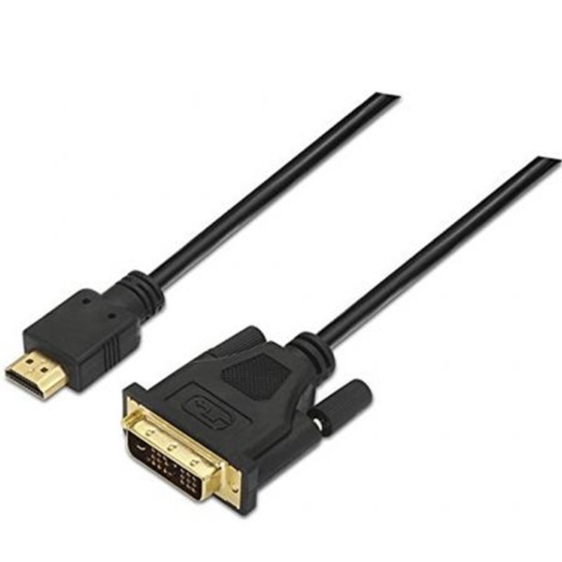 Cable HDMI Nanocable 10.15.0503/ DVI Macho - HDMI Macho/ 3m/ Negro