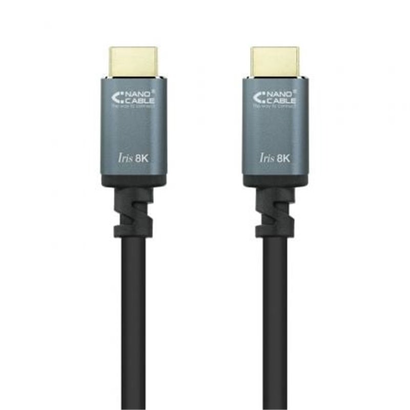 Cable HDMI 2.1 8K Nanocable 10.15.8000/ HDMI Macho - HDMI Macho/ 50cm/ Negro