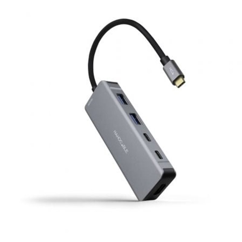 Docking Tipo-C Nanocable 10.16.1006/ 2xUSB/ 1xHDMI 4K/ 2xUSB Tipo-C/ 1xUSB Tipo-C PD