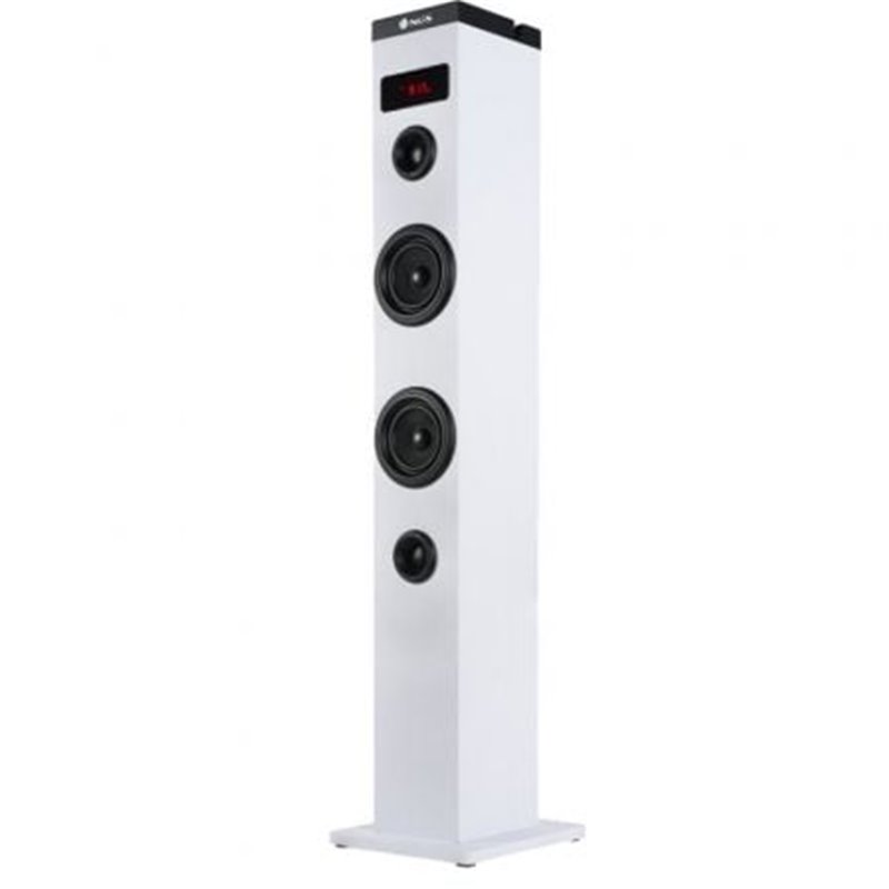 Torre de Sonido con Bluetooth NGS SKY CHARM/ 50W/ 2.0/ Blanca