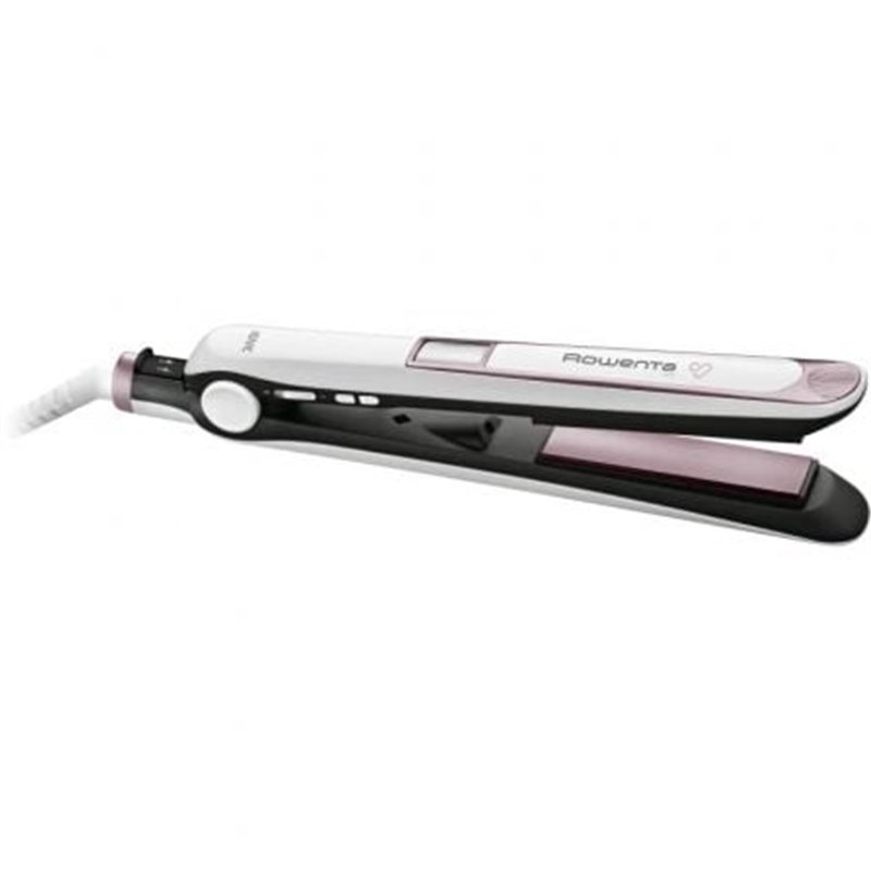 Plancha para el Pelo Rowenta Premium Care 7/7/ Blanca y Rosa