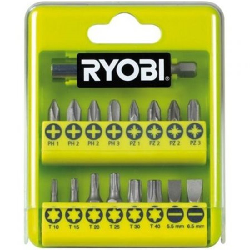 Estuche de 21 Puntas para Atornillar Ryobi RAK17SD