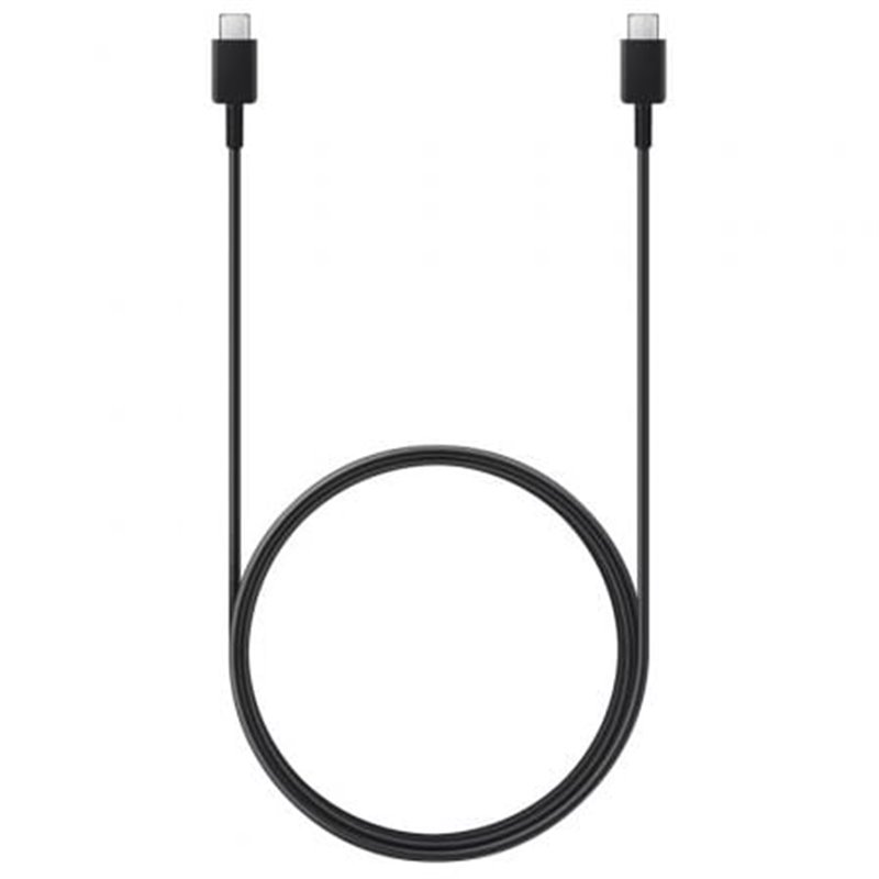 Cable USB 2.0 Tipo-C Samsung EP-DX310JBEGEU/ USB Tipo-C Macho - USB Tipo-C Macho/ 1.8m/ Negro