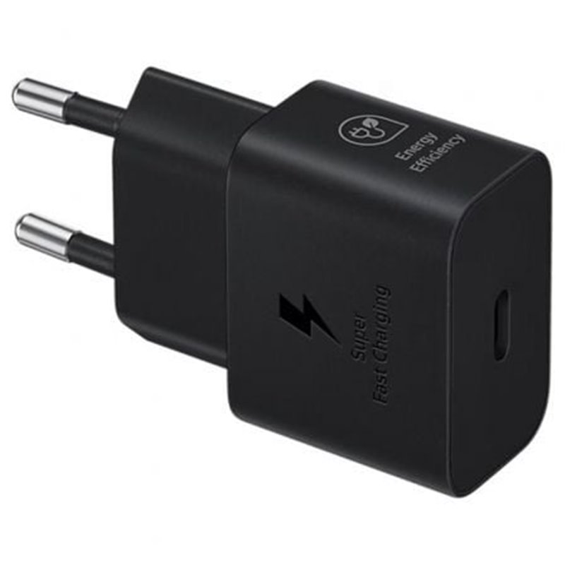 Cargador de Pared Samsung EP-T2510NBEGEU/ 1xUSB Tipo-C/ 25W