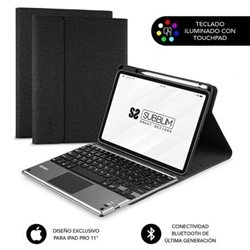 Funda con Teclado Subblim Keytab Pro Bluetooth Touchpad para Tablets Apple iPad Pro de 11" 2020/ Negra