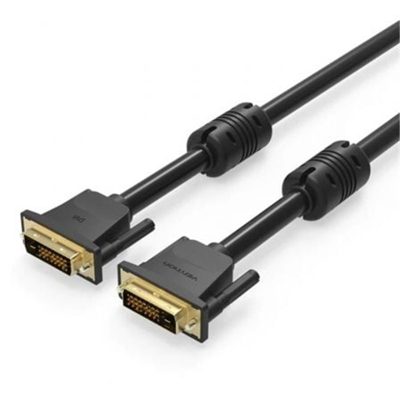 Cable DVI Vention EAABF/ DVI-D Macho - DVI-D Macho/ 1m/ Negro