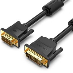 Cable Conversor Vention EACBF/ DVI Macho - VGA Macho/ 1m/ Negro