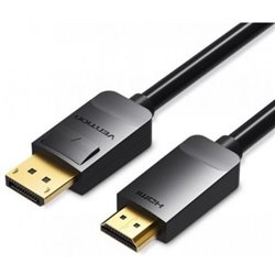 Cable Conversor Vention HADBI/ DisplayPort Macho - HDMI Macho/ 3m/ Negro