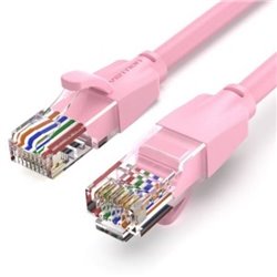 Cable de Red RJ45 UTP Vention IBEPH Cat.6/ 2m/ Rosa