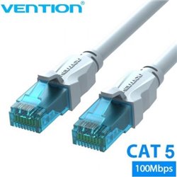 Cable de Red RJ45 UTP Vention VAP-A10-S2000 Cat.5e/ 20m/ Azul y Blanco