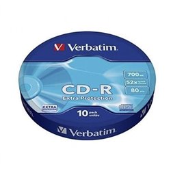 CD-R Verbatim Datalife 52X/ Tarrina-10uds