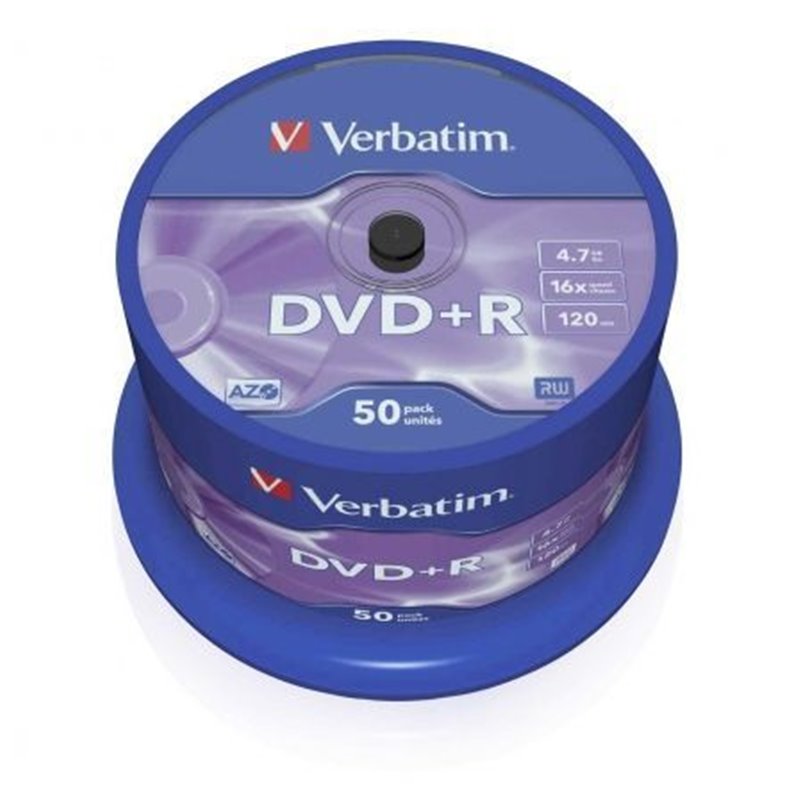 DVD+R Verbatim Advanced AZO 16X/ Tarrina-50uds