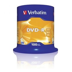 DVD-R Verbatim Advanced AZO 16X/ Tarrina-100uds