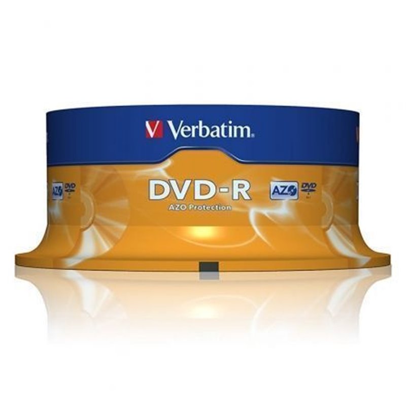 DVD-R Verbatim Advanced AZO 16X/ Tarrina-25uds