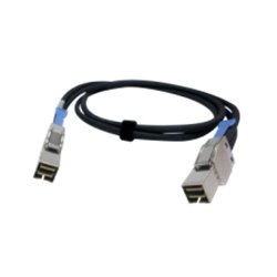 QNAP CAB-PCIE10M-8644-4X cable Serial Attached SCSI (SAS) 1 m Negro