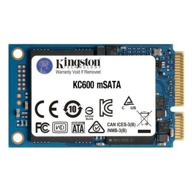 Disco SSD Kingston KC600 512GB/ mSATA/ Full Capacity